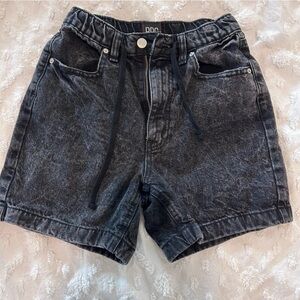 BDG Washed Black Boyfriend Jogger Jean Shorts